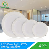 Green Eye led downlight 3w 5w 7w 12w 18w spot led downlight AC 220V 240V led lamp 2835SMD Ultra thin round panel light bedroom