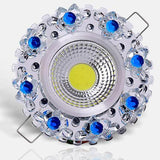 Crystal COB 3W Led Downlights Recessed Ceiling Spot Light Lamps Embedded LED Downlights Home Decoration Light