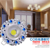 Crystal COB 3W Led Downlights Recessed Ceiling Spot Light Lamps Embedded LED Downlights Home Decoration Light