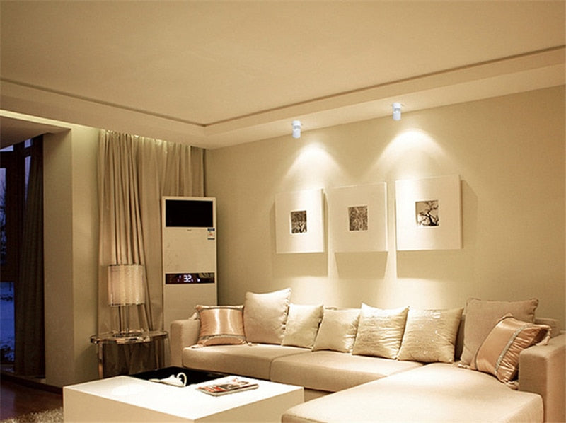 Led downlight Surface mounted 3W/5W/7W/12W/15W Adjustable 90 degrees Spot light 360 Rotatable led lamp LED Ceiling Lamp