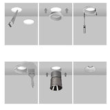 New LED Downlight Ceiling 5W 7W 12W led Ceiling lamp Black White Adjustable led Recessed Downlights for home picture gallary