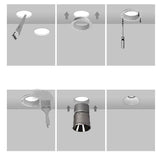 New LED Downlight Ceiling 5W 7W 12W led Ceiling lamp Black White Adjustable led Recessed Downlights for home picture gallary