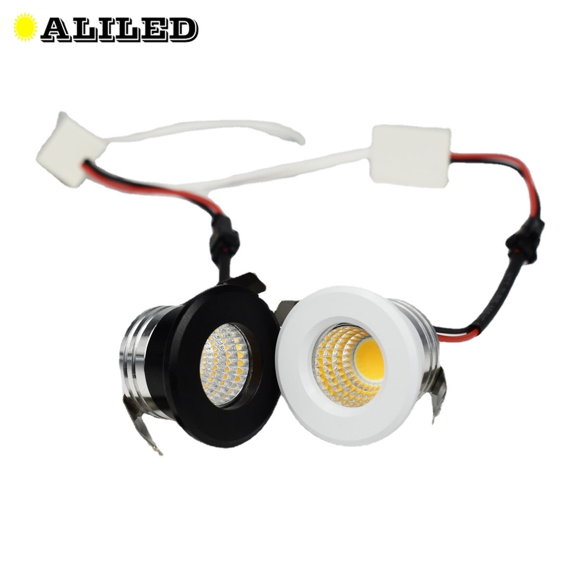 LED Mini COB Spotlight Star Ceiling Downlight 3W Cut Hole 30mm Black White Silver Body AC 110V 220V Dust-proof Anti-fog