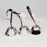 LED Mini COB Spotlight Star Ceiling Downlight 3W Cut Hole 30mm Black White Silver Body AC 110V 220V Dust-proof Anti-fog