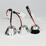 LED Mini COB Spotlight Star Ceiling Downlight 3W Cut Hole 30mm Black White Silver Body AC 110V 220V Dust-proof Anti-fog