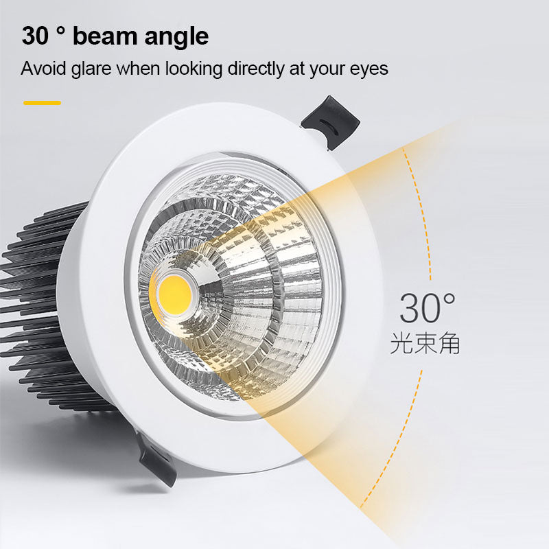 Dimmable LED Downlights Epistar Chip 3W 5W 7W 9W 12W COB Ceiling Lamp Spot Light AC90-260V Indoor Lighting For Home illumination