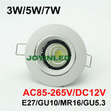 Aluminum downlight Fitting trims recessed 20pcs/lot LED Ceiling Lamp Holder GU10/MR16 Round Fixtures