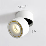 Surface Mounted Mini Embedded COB LED Downlights 5W 7W 12W 360 degree rotation LED Ceiling Lamp Spot Light Downlight