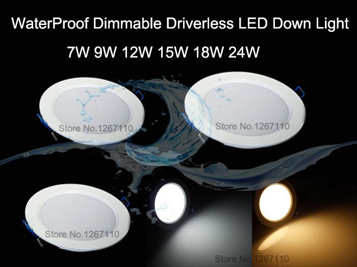Changeable Led Downlight 4pcs  3W 5W 7W 9W 12W Downlight 2835chip Lamps lights Led Ceiling Lamp Home Indoor Lighting 220-265v