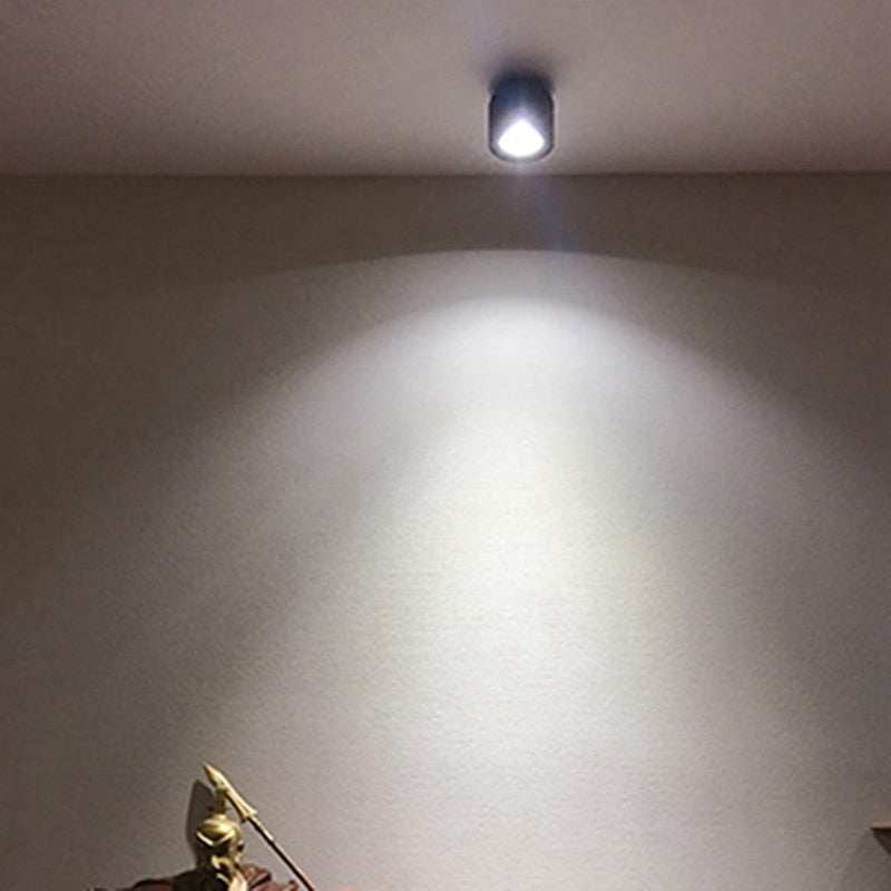 Surface Mounted LED Downlight COB Spotlight, Suitable For Living Room, Bedroom, Kitchen, Bathroom, Corridor