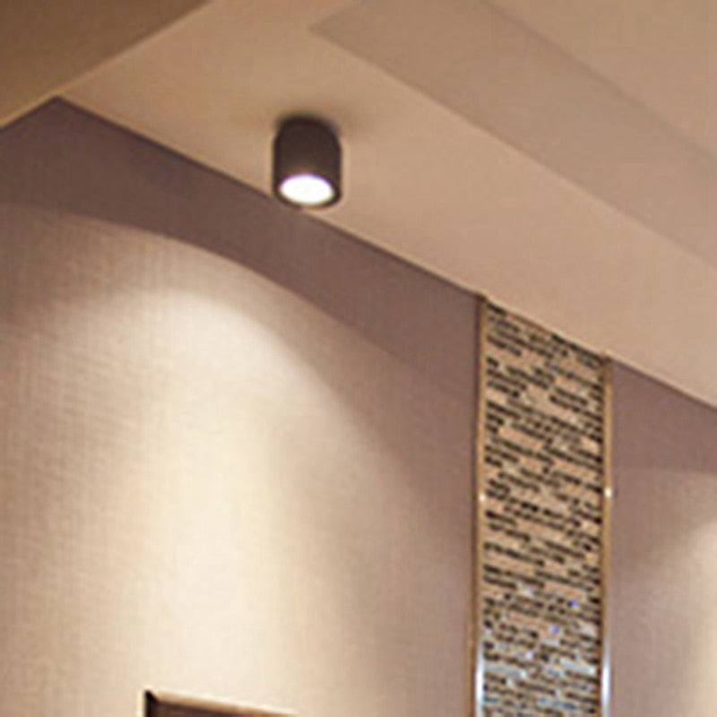 Surface Mounted LED Downlight COB Spotlight, Suitable For Living Room, Bedroom, Kitchen, Bathroom, Corridor