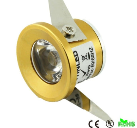 10pcs/lot Jewelry Show Case Cabinet Spot Lamp WHITE 1W Mini LED Downlights