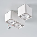 Dimmable Square LED Mounted Down Lamp LED Ceiling Lights 10W 20W AC110V 220V Downlight Direction Adjustable Indoor Lighting