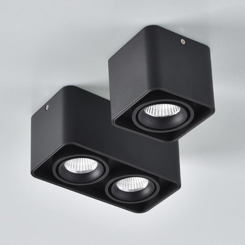 Dimmable Square LED Mounted Down Lamp LED Ceiling Lights 10W 20W AC110V 220V Downlight Direction Adjustable Indoor Lighting