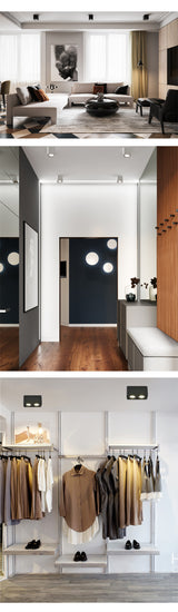 Dimmable Square LED Mounted Down Lamp LED Ceiling Lights 10W 20W AC110V 220V Downlight Direction Adjustable Indoor Lighting