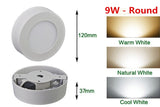 Led Panel Light Surface Mounted Led ceiling Downlight AC/DC 12V/24V + LED Driver 9W/15W/25W Round/Square