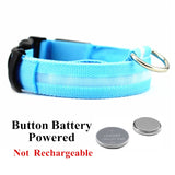 LED Glowing Dog Collar Rechargeable Luminous Collar Adjustable large Dog Night Light Collar Pet Safety Collar for Small Dogs Cat