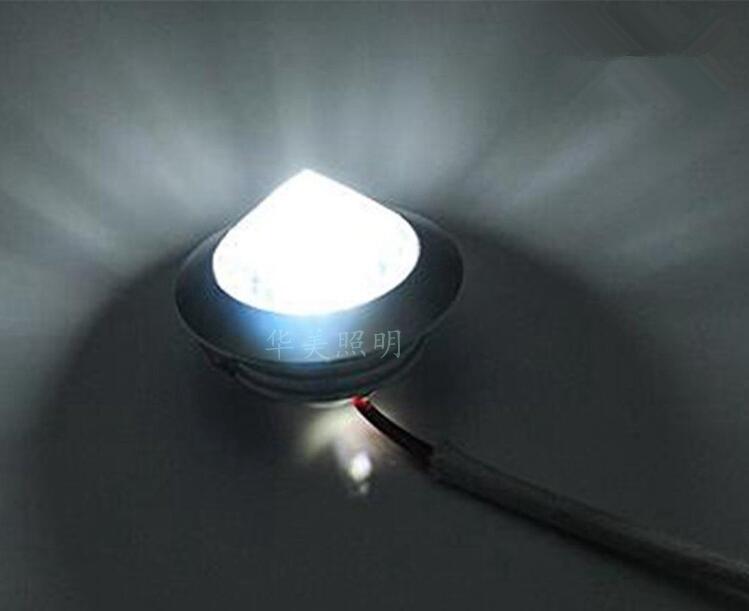 Crystal LED Mini Downlight 110-220V 1W 3W 45MM White Black Golden Silvery Indoor Living Room Bar Decoration Lamp