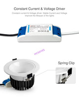 MIBOXER FUT070 FUT071 FUT072 AC100~240V 50/60Hz 6W 12W 18W RGB+CCT LED Downlight Smart Phone APP / Remote / voice control