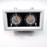 NEW High Power 2x10W COB LED Downlights Dimmable AC110V 220V 20W LED Recessed Ceiling Lamps LED Indoor Lighting 12 pcs