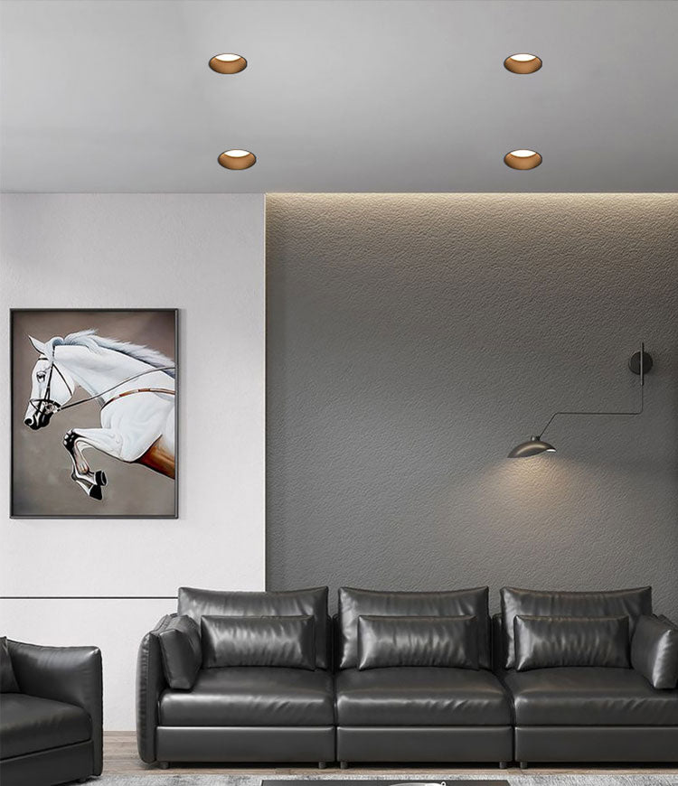 LED Recessed Spot Light Borderless Downlight Living Room Spotlight 7.5CM 9.5CM Hole Downlight Minimalist Bedroom Light