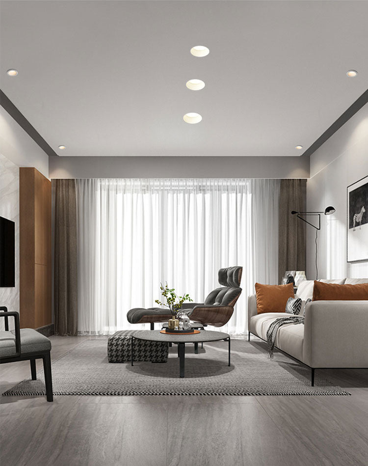 LED Recessed Spot Light Borderless Downlight Living Room Spotlight 7.5CM 9.5CM Hole Downlight Minimalist Bedroom Light