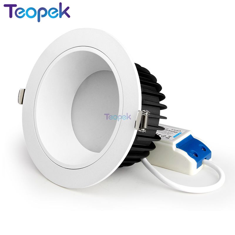 MiBoxer Anti-glare RGB+CCT LED Downlight 6W 12W 18W Dimmable Ceiling 110V 220V FUT070 FUT071 FUT072 60 Degree Angle