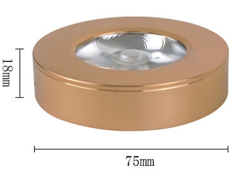 LED Panel lamps Mini Downlights 5W Cabinet Showcase Down Lights COB Surface Mounted Spot Ceiling 85-265V