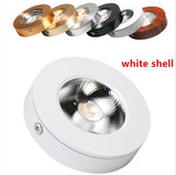 LED Panel lamps Mini Downlights 5W Cabinet Showcase Down Lights COB Surface Mounted Spot Ceiling 85-265V