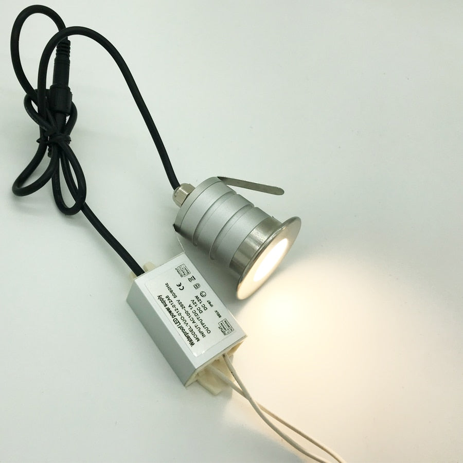 Dimmable IP67 3W 12V-24V DC  Mini LED Downlight Lamp Garden Underground Pool Park Spot Lighting Marine Boat Ceiling Lamps