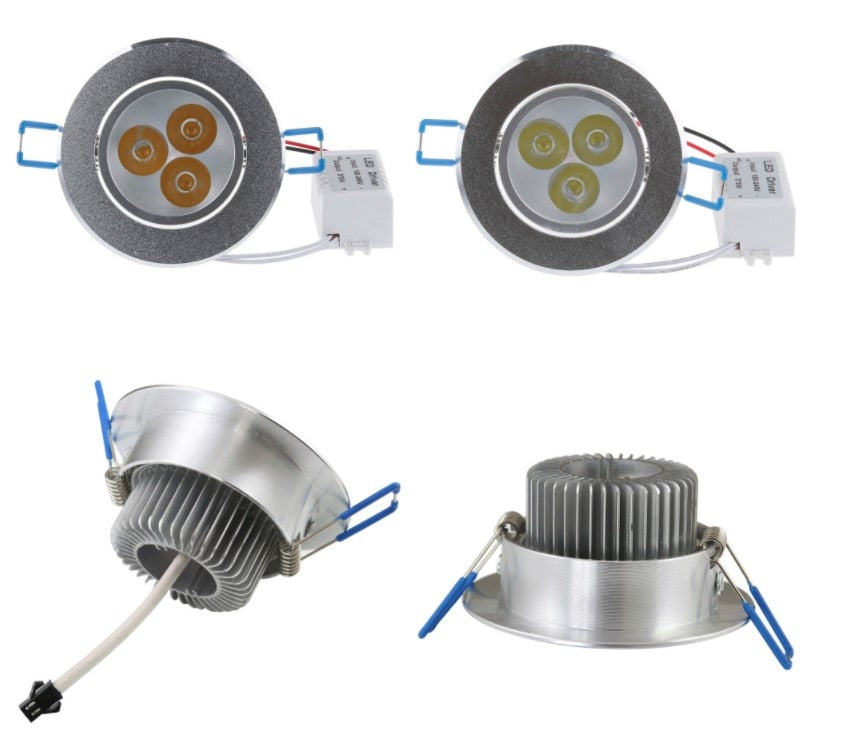 LED Spot LED Downlight Dimmable Bright Recessed 9W 12W 15W 21W LED Spot light decoration Ceiling Lamp AC 110V 220V AC85-26V