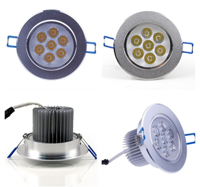 LED Spot LED Downlight Dimmable Bright Recessed 9W 12W 15W 21W LED Spot light decoration Ceiling Lamp AC 110V 220V AC85-26V