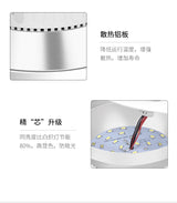 FLKL Embedded LED Induction Downlight 5W 9W 12W 18W Voice Control Radar Human Body Induction Smart Home Corridor Ceiling Light