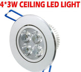 Led Ceiling Light 3x3w 9W 12W 15W Dimmable LED Recessed Ceiling Down Spotlight Led Bulb Lamp Downlight Lighting Spotlight