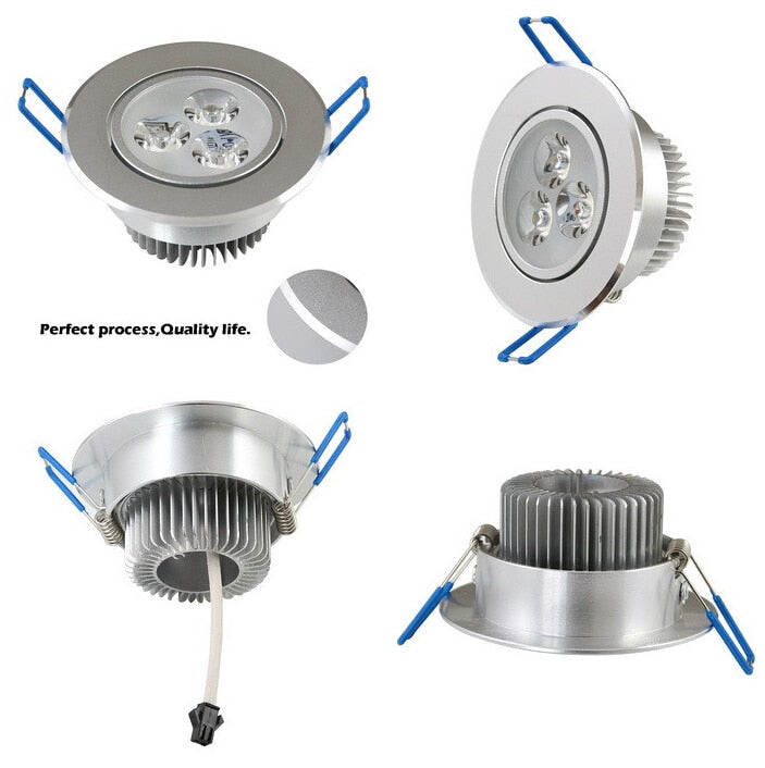 Led Ceiling Light 3x3w 9W 12W 15W Dimmable LED Recessed Ceiling Down Spotlight Led Bulb Lamp Downlight Lighting Spotlight