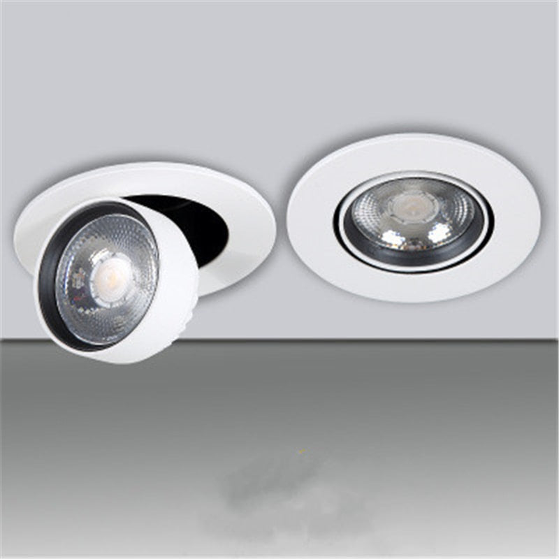 LED Recessed Spot 3W / 5W / 7W / 12W Foldable 350 ° Rotating Dimmable COB downlight Stretchable LED Spot light Indoor Lighting