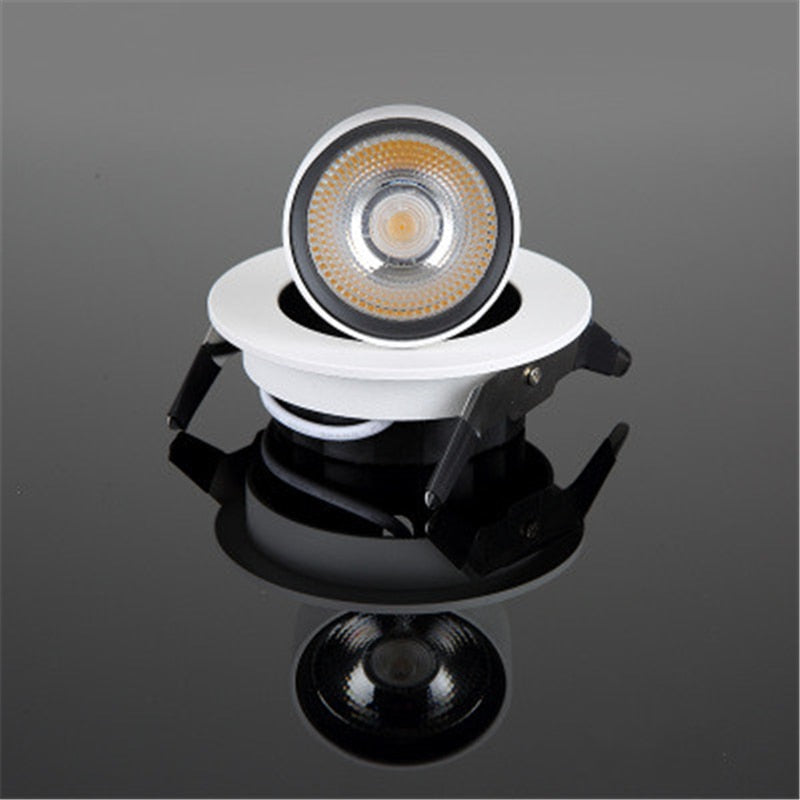LED Recessed Spot 3W / 5W / 7W / 12W Foldable 350 ° Rotating Dimmable COB downlight Stretchable LED Spot light Indoor Lighting