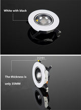 LED Recessed Spot 3W / 5W / 7W / 12W Foldable 350 ° Rotating Dimmable COB downlight Stretchable LED Spot light Indoor Lighting