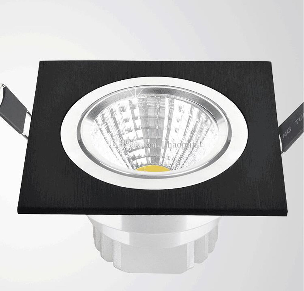 2018 Limited Square Bright Recessed 5w Led Dimmable Downlight Cob 3w Spot Light Decoration Ceiling Lamp Ac 110v 220v