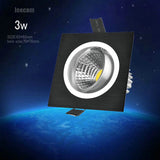 2018 Limited Square Bright Recessed 5w Led Dimmable Downlight Cob 3w Spot Light Decoration Ceiling Lamp Ac 110v 220v