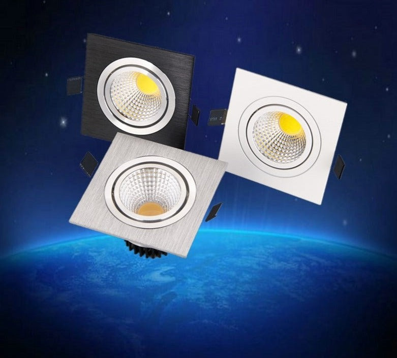 2018 Limited Square Bright Recessed 5w Led Dimmable Downlight Cob 3w Spot Light Decoration Ceiling Lamp Ac 110v 220v