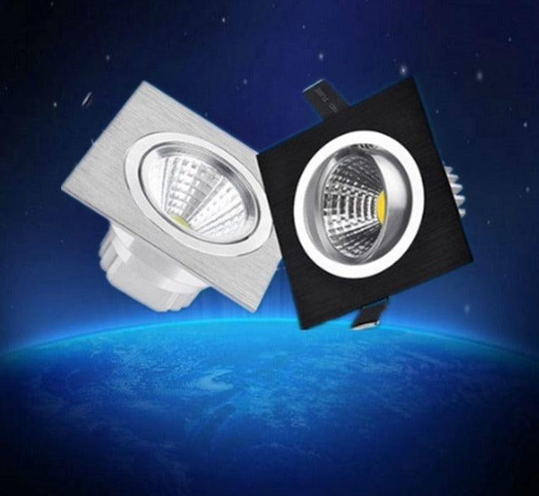 2018 Limited Square Bright Recessed 5w Led Dimmable Downlight Cob 3w Spot Light Decoration Ceiling Lamp Ac 110v 220v