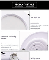 United 10PCS LED Downlight Ceiling 15W 12W 9W 7W 5W Warm white/cold white led Ceiling lamp Ultra-bright Round 220V 230V 240V