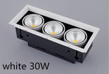 LED COB Spot Led Downlight 10W 20W 30W Dimmable AC85-265V Warm/ Natural/Cold White Recessed LED ceiling Lamp Spot Light