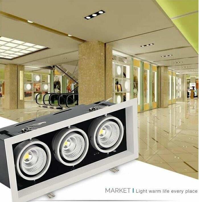 LED COB Spot Led Downlight 10W 20W 30W Dimmable AC85-265V Warm/ Natural/Cold White Recessed LED ceiling Lamp Spot Light