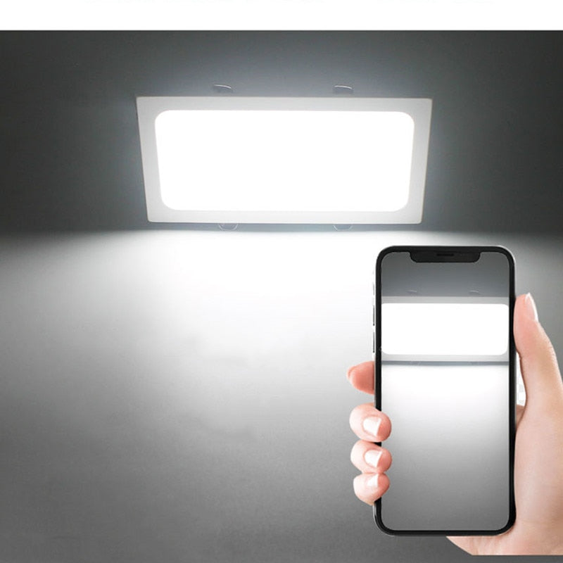 LED downlight 1 panel embedded 12W 18W 24w square LED spotlight LED ceiling light AC110V 220V