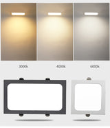 LED downlight 1 panel embedded 12W 18W 24w square LED spotlight LED ceiling light AC110V 220V