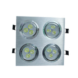 LED DOWNLIGHT 12W Square Ultra bright Grille lights Recessed ceiling spot light AC110V 220V White warm white