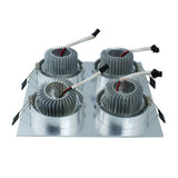 LED DOWNLIGHT 12W Square Ultra bright Grille lights Recessed ceiling spot light AC110V 220V White warm white