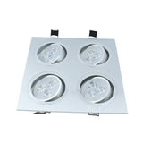 LED DOWNLIGHT 12W Square Ultra bright Grille lights Recessed ceiling spot light AC110V 220V White warm white